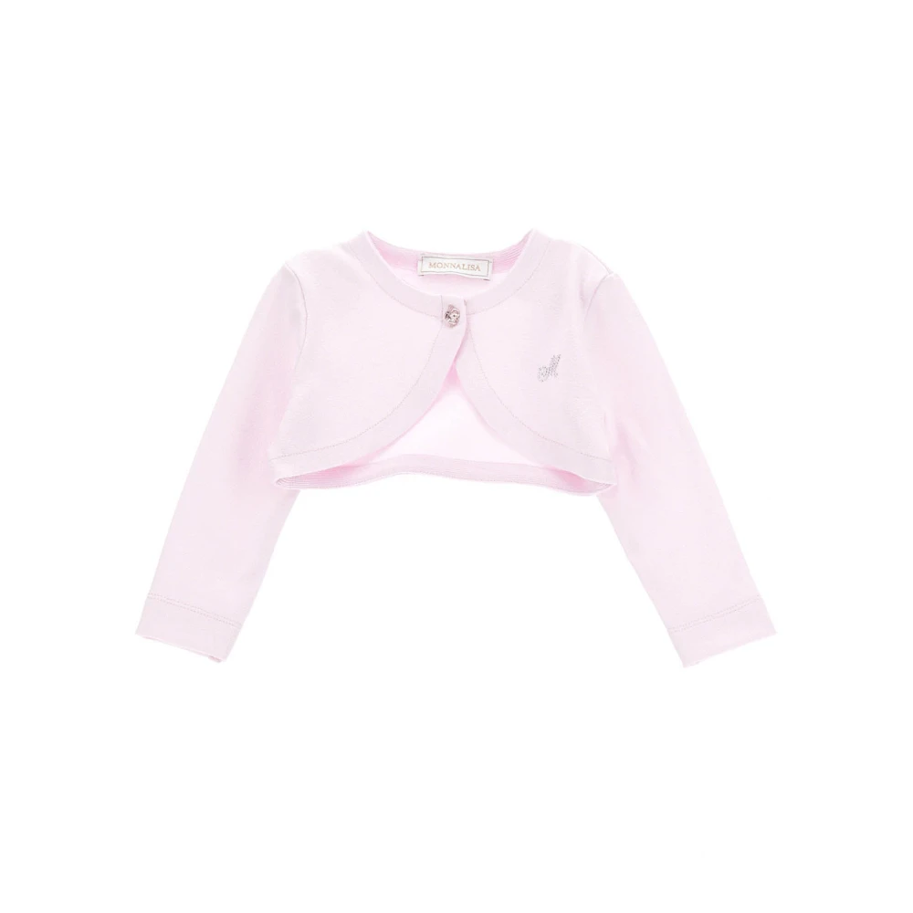 Monnalisa Boys Pink Maglia Cardigan In Viscosa - Kids Cardigans - 18 M - Kids