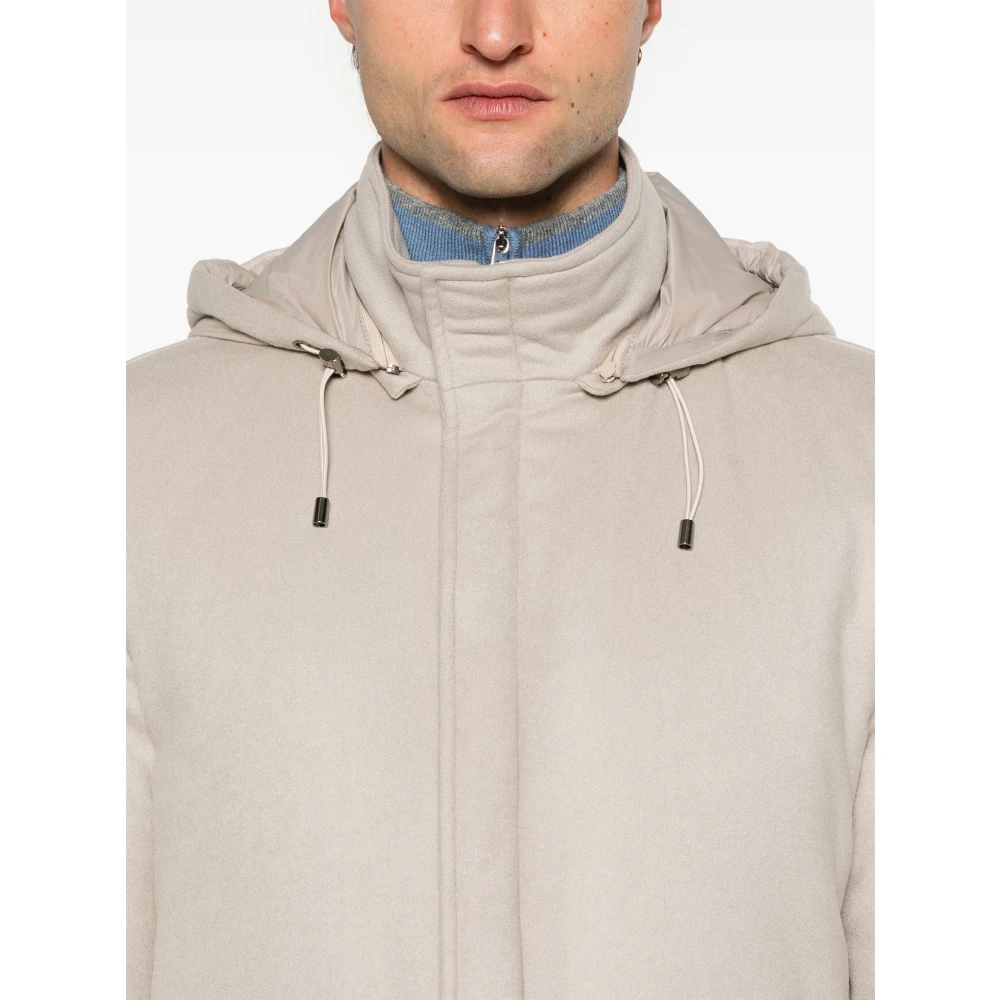 Barba Kasjmierjas met afneembare capuchon Beige Heren