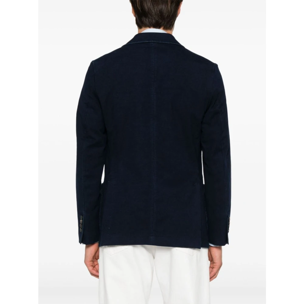 Circolo 1901 Blauwe Katoenen Blazer Heren Buitenkleding Blue Heren
