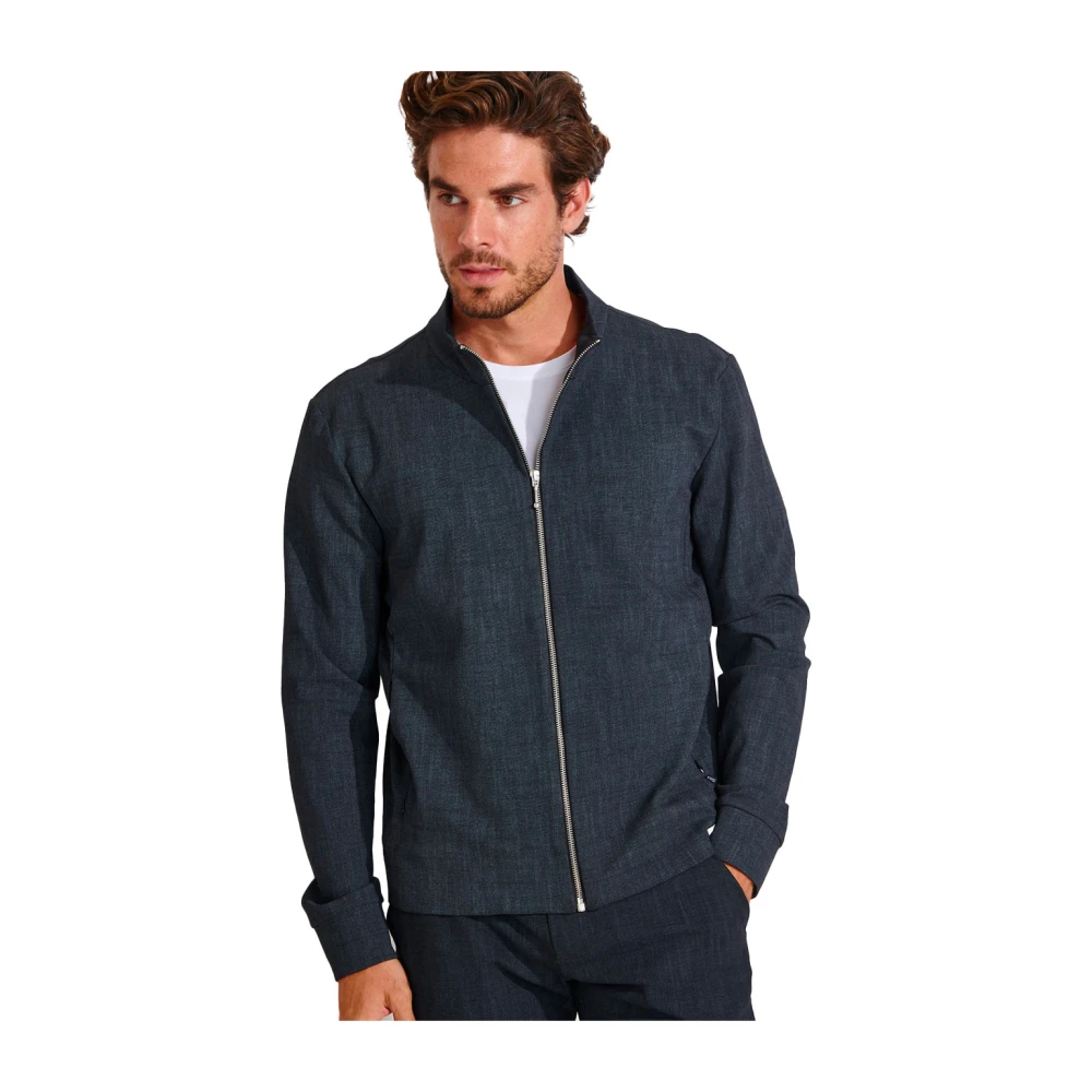 Cala 1789 Zwarte Danyel Cansiglia jas met rits Blue Heren