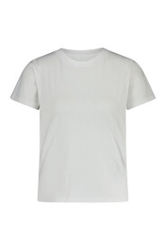 Logo Print Baumwoll T-Shirt für Frauen