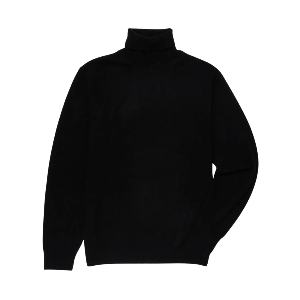 Brooks Brothers Men's Black Wool And Cashmere Turtleneck Jumper - Turtlenecks - L - Knitwear