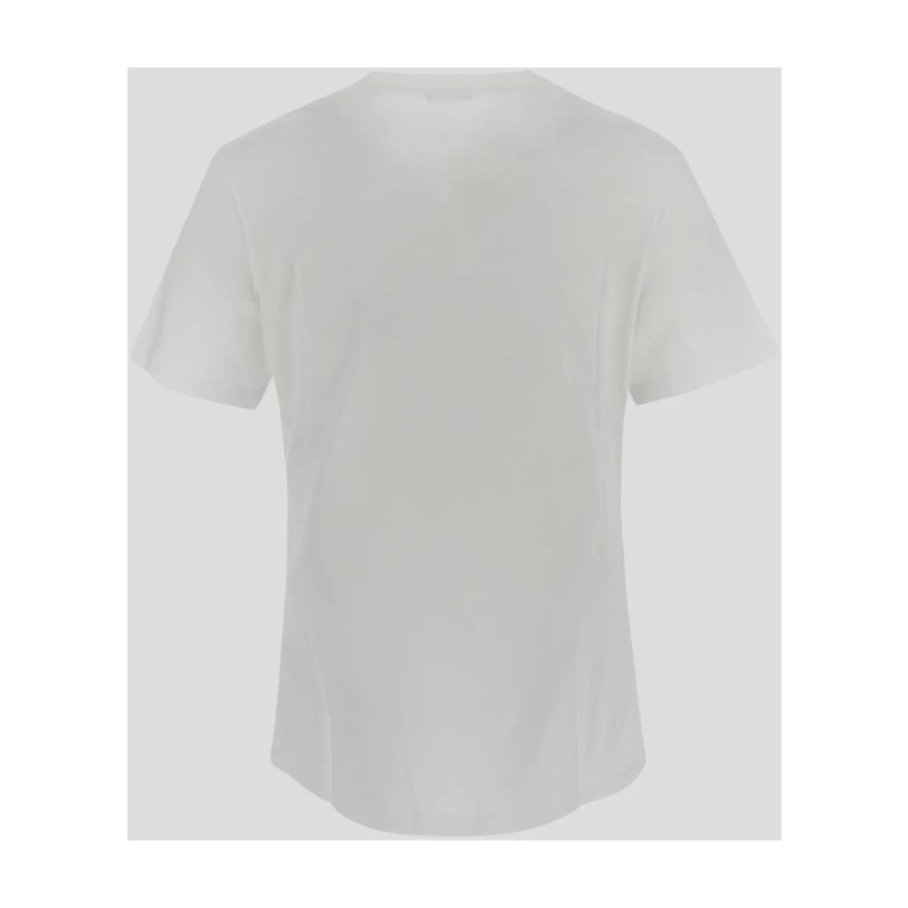 Versace Katoenen T-shirt met korte mouwen White Dames