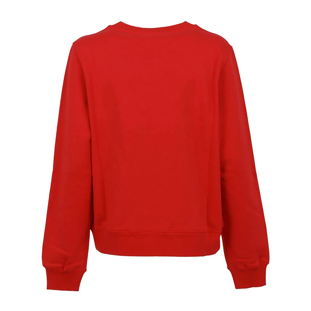 Moschino Rode Logo Sweatshirt voor Dames Red Dames