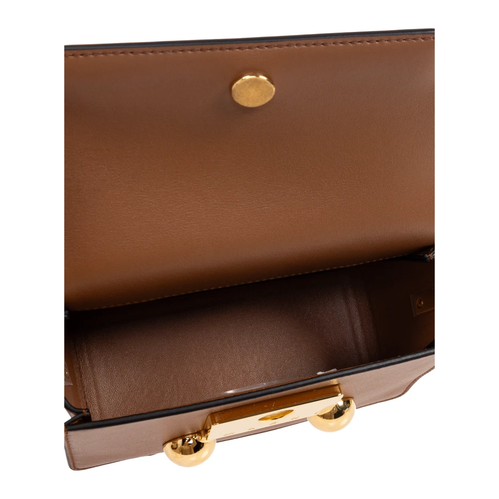 Marni Schoudertas Trunkaroo Mini Brown Dames
