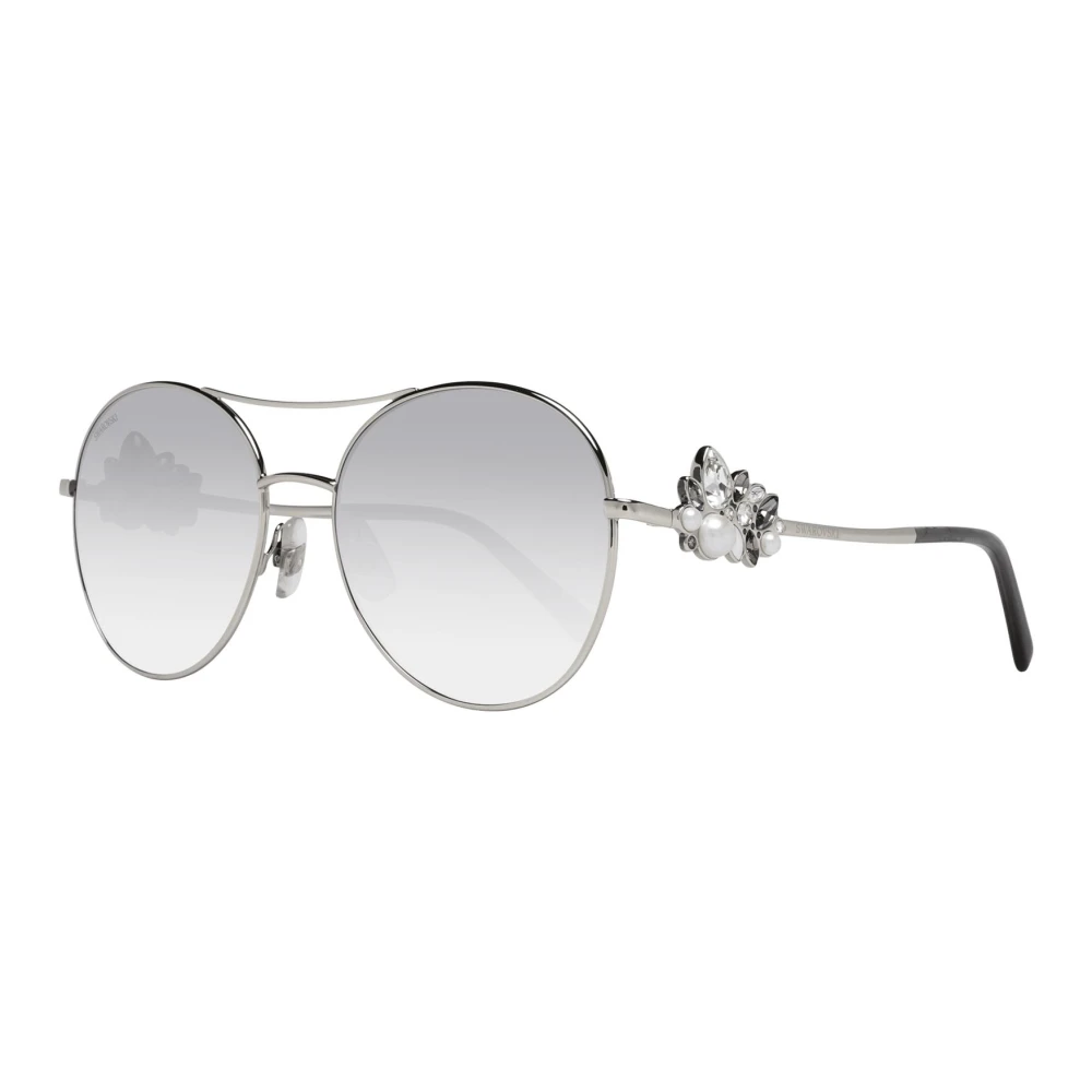 Swarovski Silver Sunglasses for Woman Grå Dam