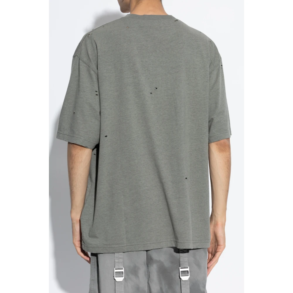 Acne Studios Bedrukt T-shirt Gray Heren