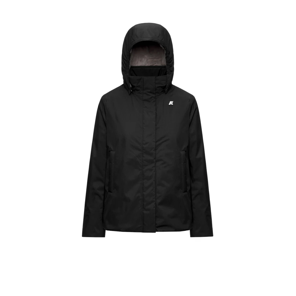 K-Way Donna Nero - Giacca Marlette Twill Soft Beaver - Jackets - L