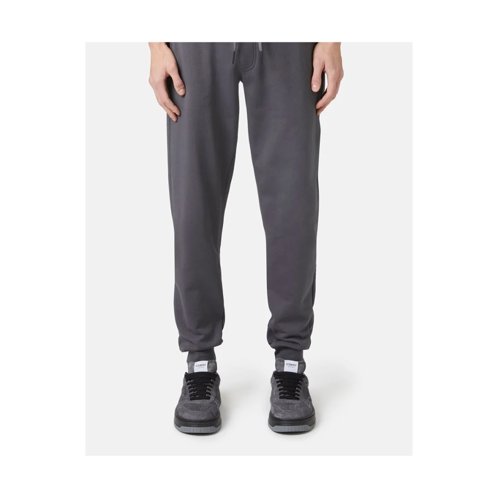Iceberg Fleece joggers met logo Gray Heren