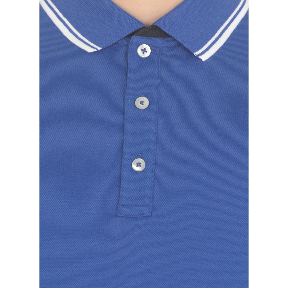 Fay Polo Shirts Blue Heren