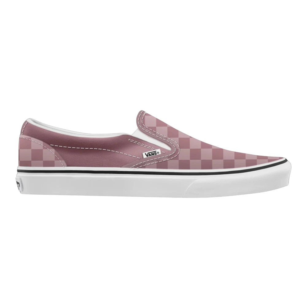Vans Women's Pink Skateboarding, 6 Uk, Classic Slip-On Checkerboard