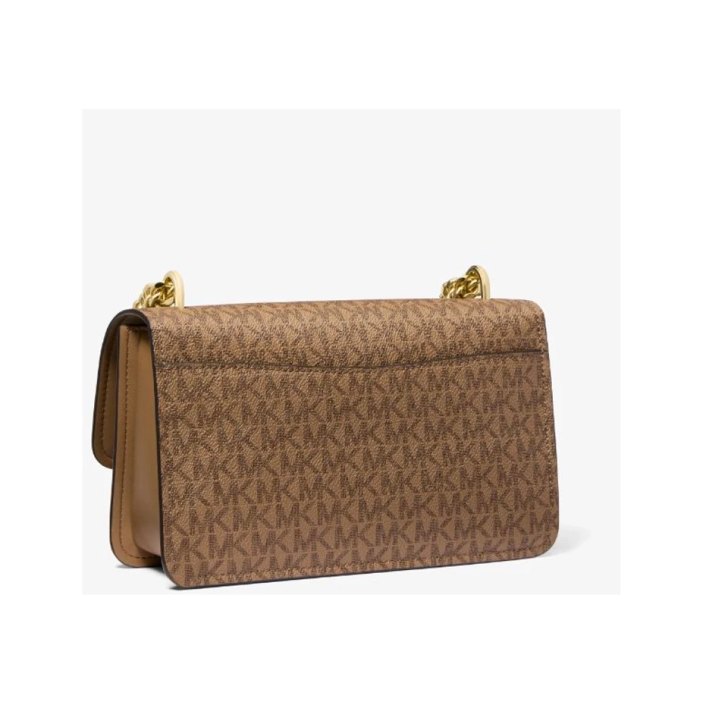 Michael Kors Stijlvolle Dove Grey Schoudertas Gray Dames