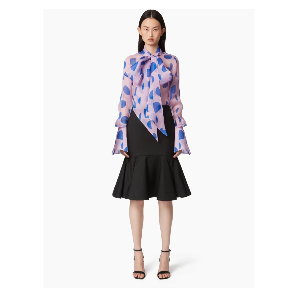 Nina Ricci Peplum Midi Black Dames