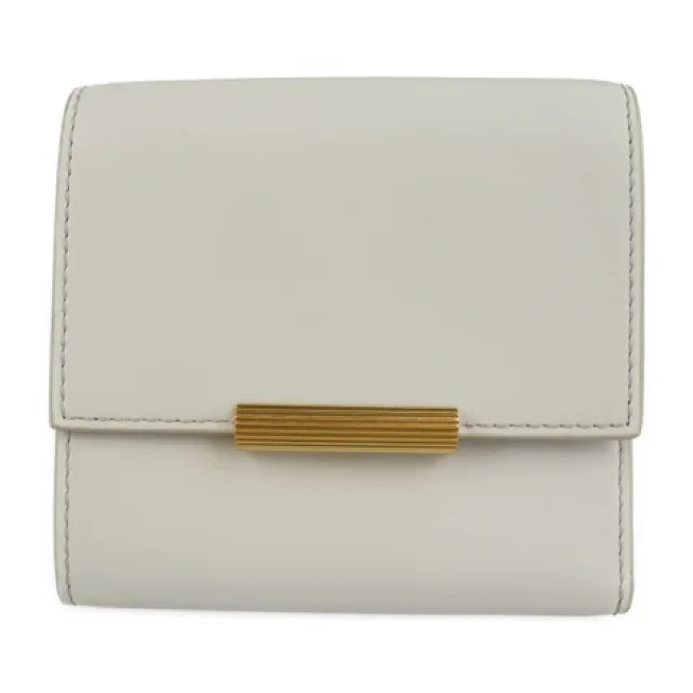 Bottega Veneta Vintage Pre-owned Leather wallets White Dames