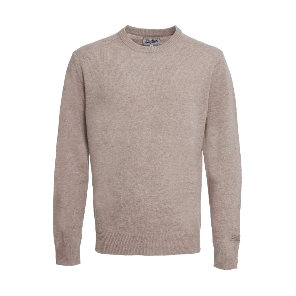 Mc2 Saint Barth Men's Brown Round-Neck Knitwear, M, Regent Jumper