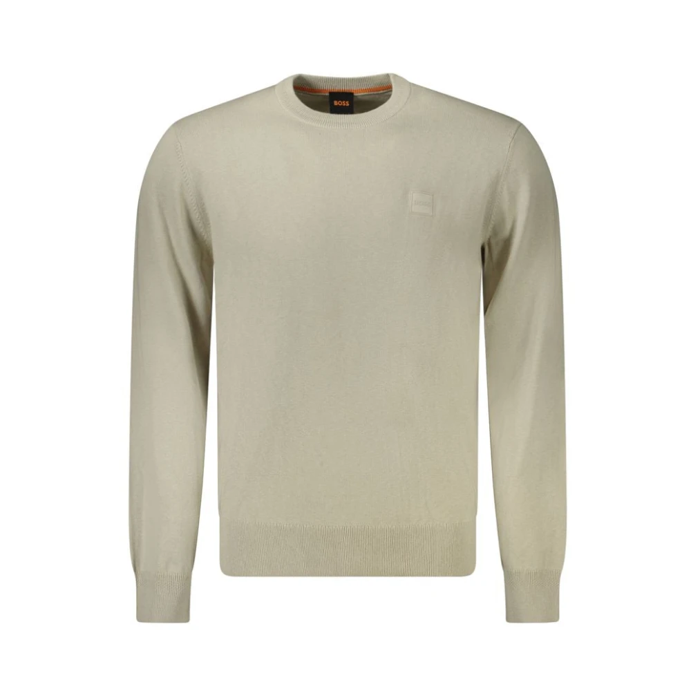 Hugo Boss Beige Katoenen Trui Beige Heren