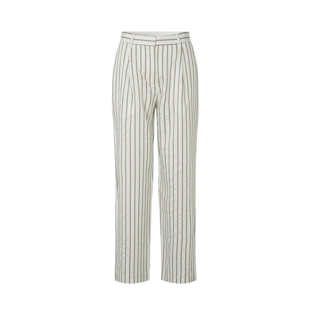 Samsøe Gestreepte Mid-Waist Broek Multicolor Dames