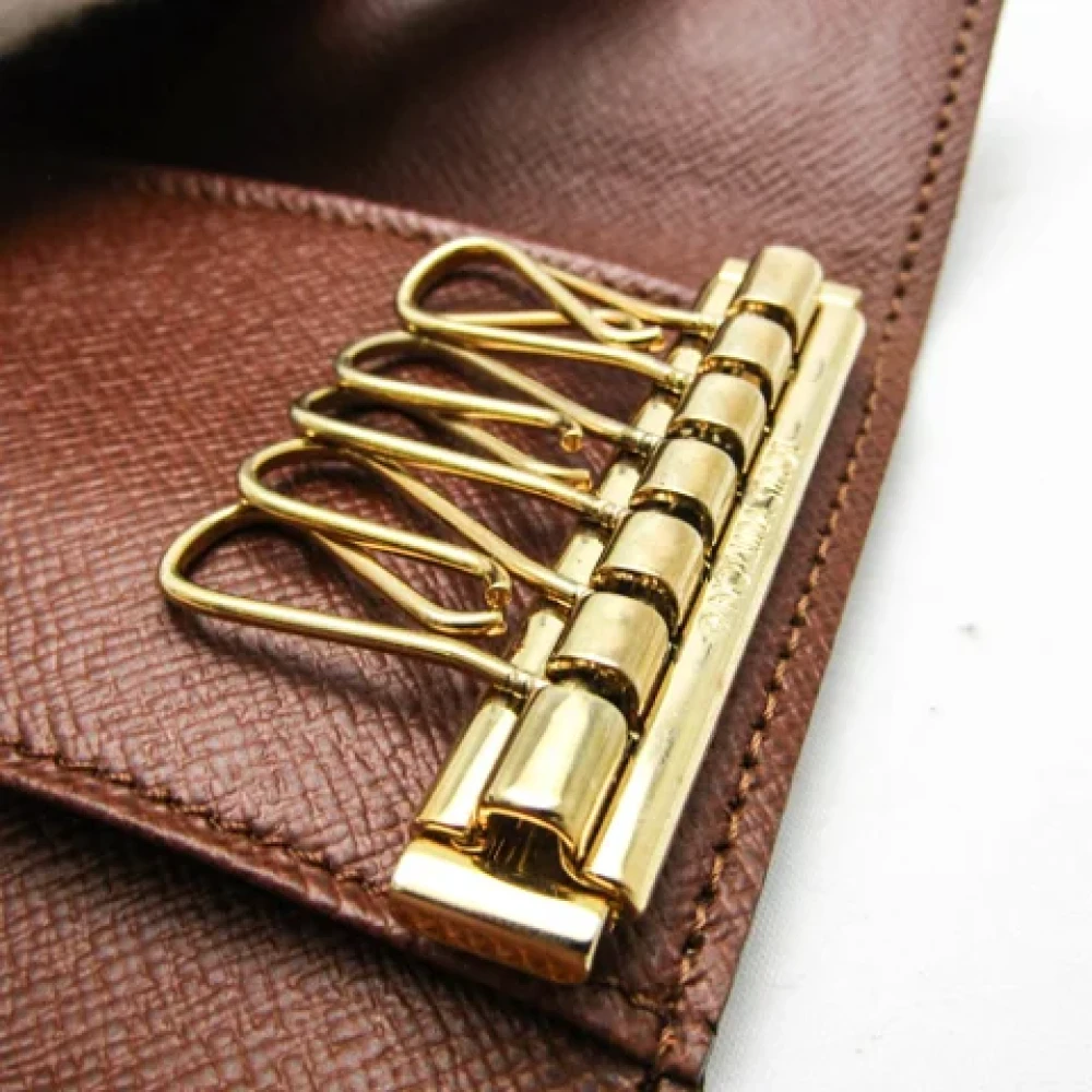 Louis Vuitton Vintage Pre-owned Fabric key-holders Brown Dames