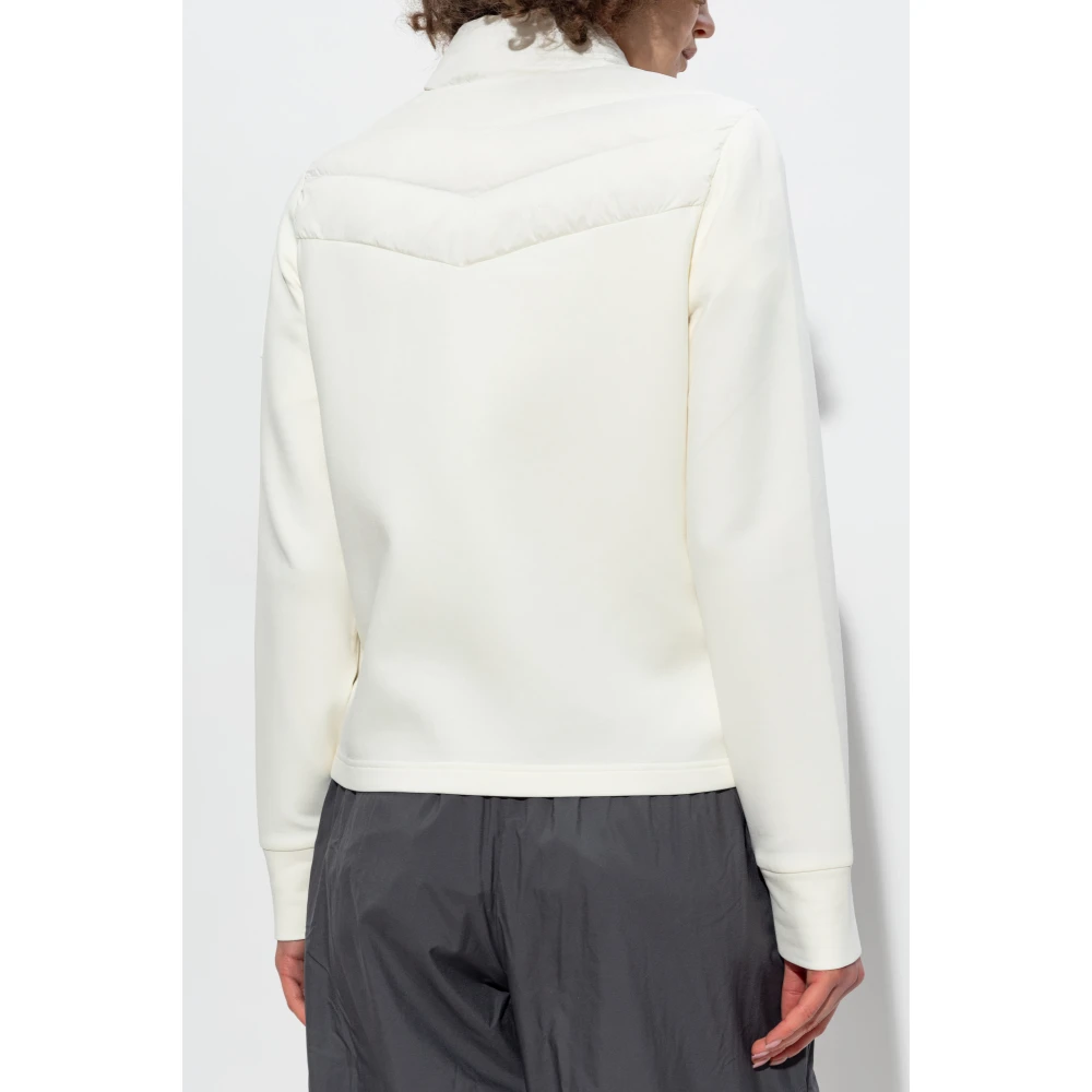 Moose Knuckles Sweatshirt met gewatteerde voorkant White Dames
