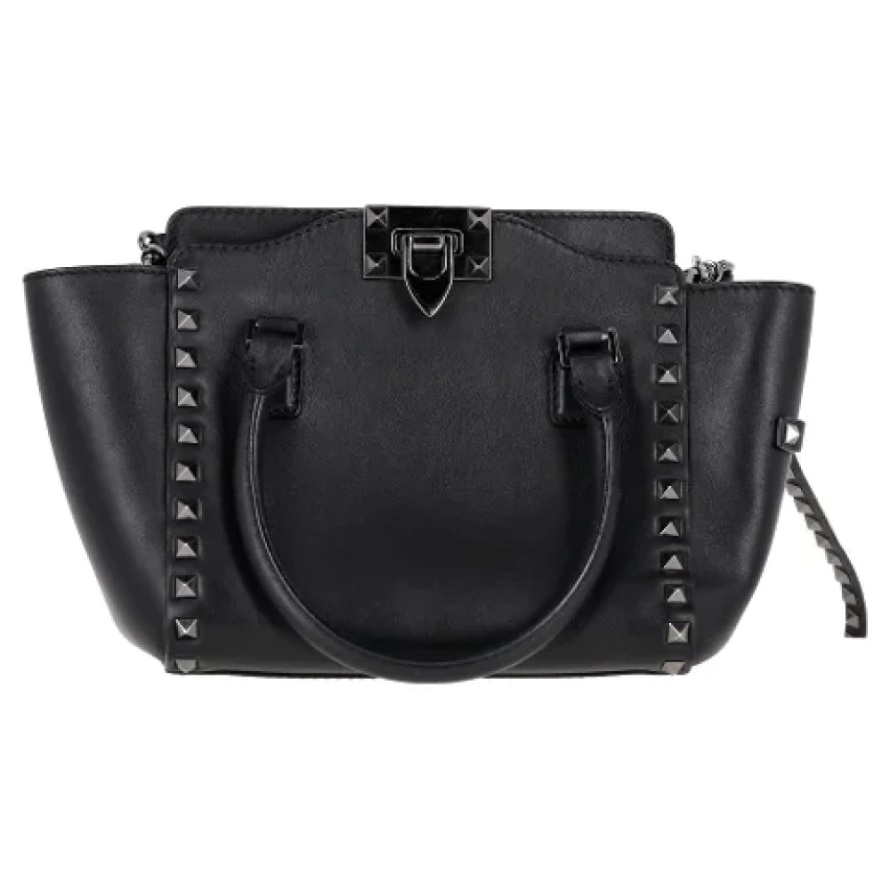 Valentino Vintage Pre-owned Leather totes Black Dames