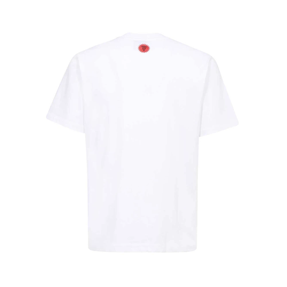 Icecream Katoenen T-shirt met Front Print White Heren