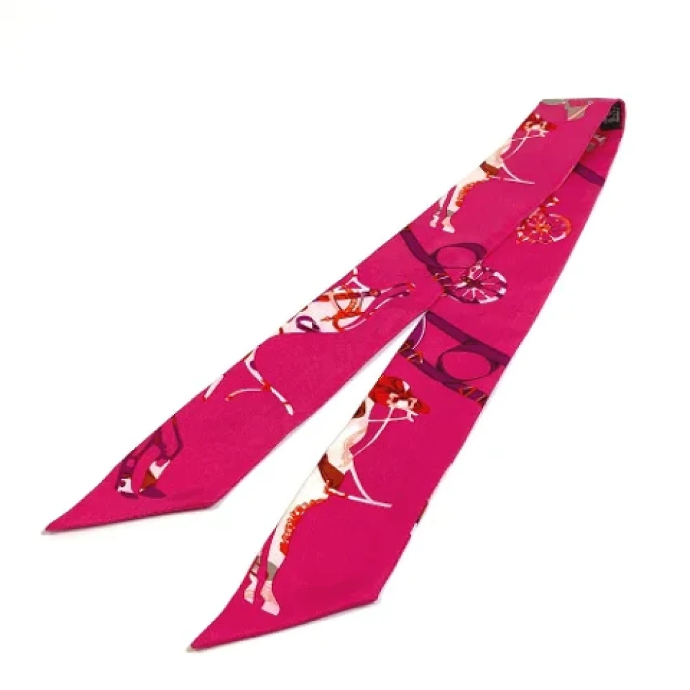Hermès Vintage Pre-owned Silk scarves Pink Dames