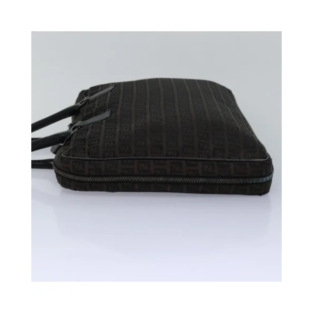 Fendi Vintage Pre-owned Canvas handbags Brown Dames