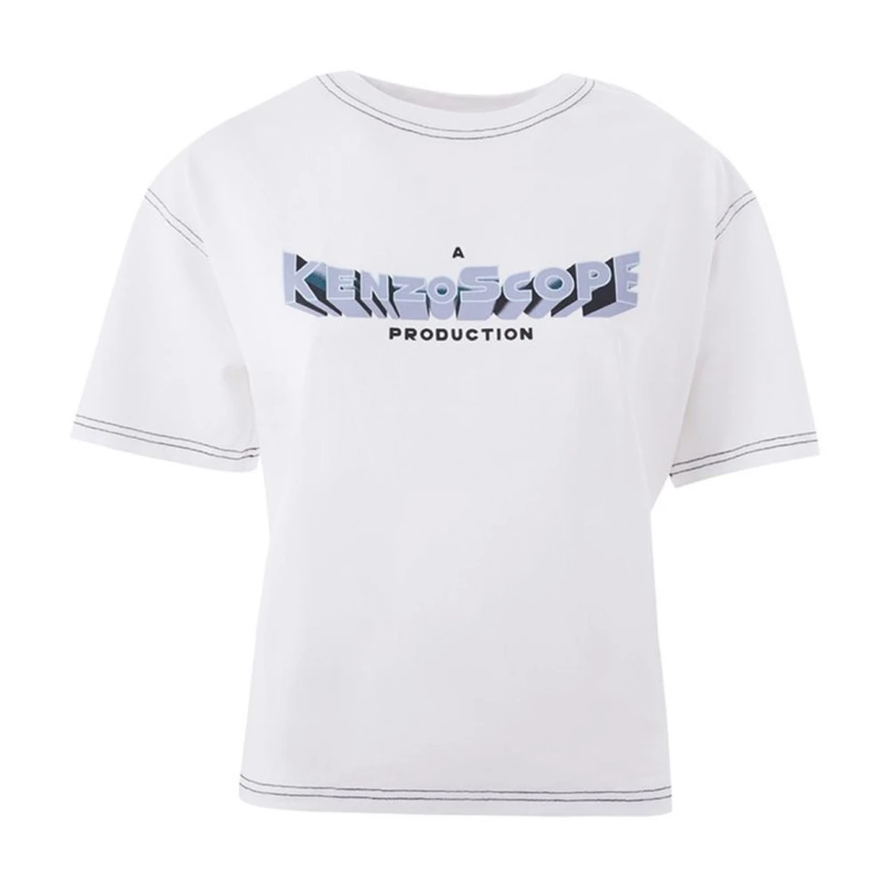 Kenzo Women's White T-Shirts, Xs, Cotton Top