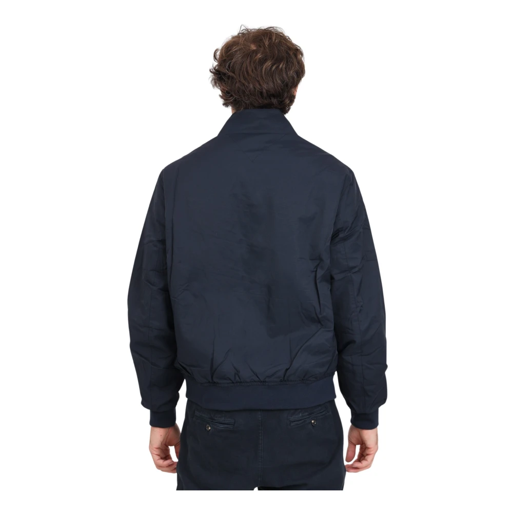 Tommy Hilfiger Blauwe Warm Gewatteerde Jas voor Mannen Blue Heren