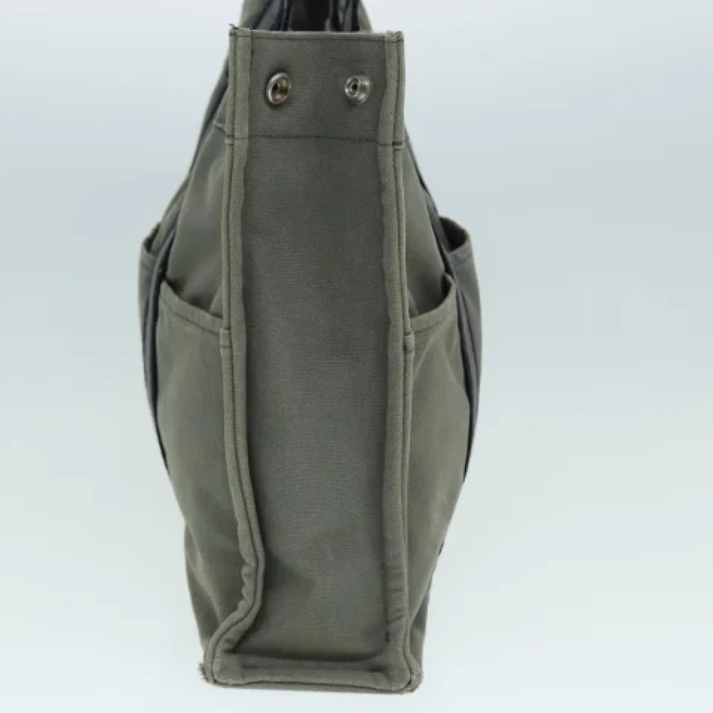 Hermès Vintage Pre-owned Canvas handbags Gray Dames