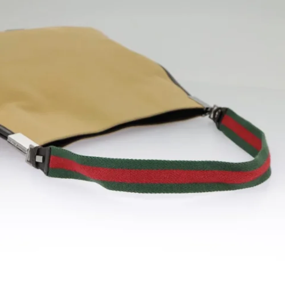 Gucci Vintage Pre-owned Canvas shoulder-bags Beige Dames