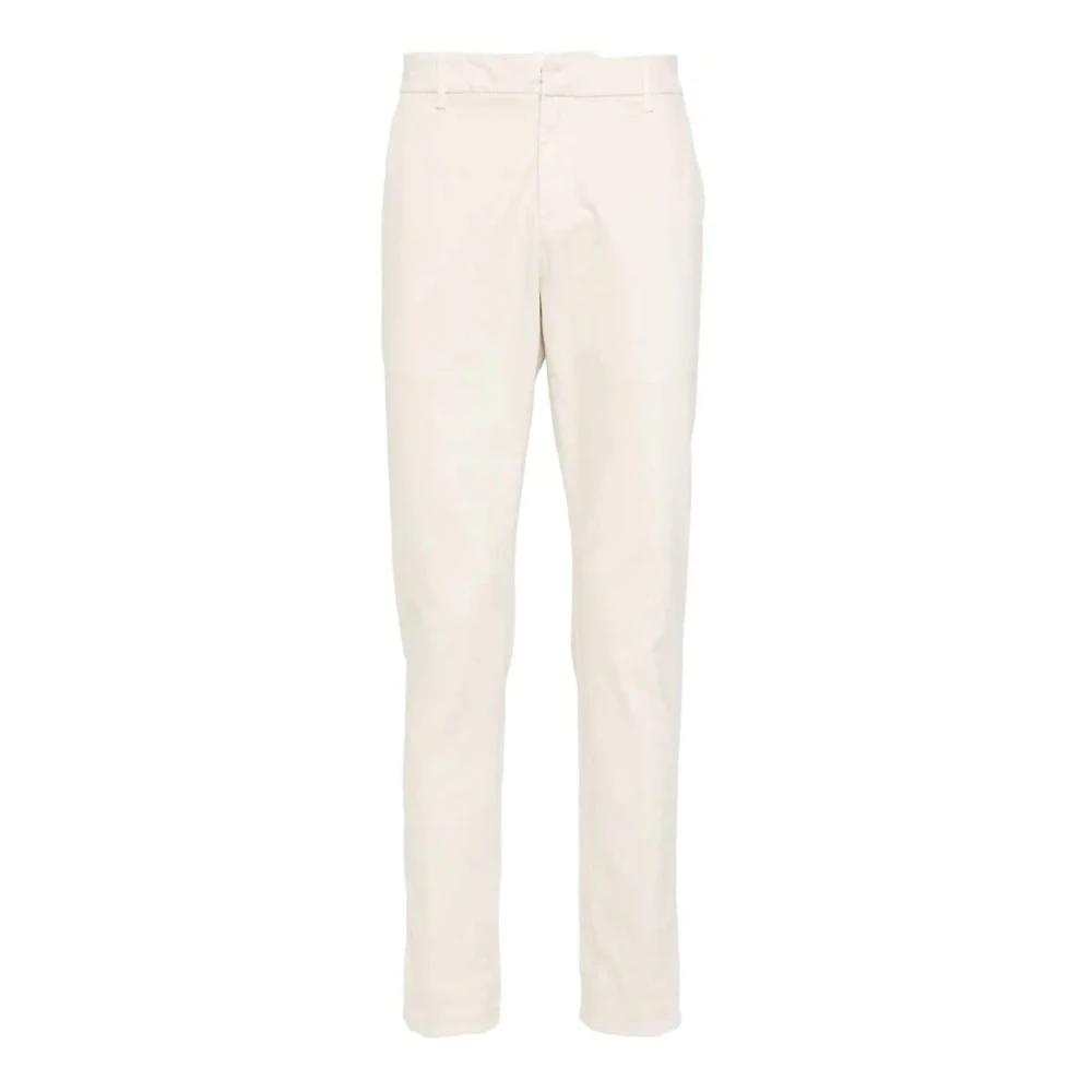 Dondup Beige Twill Broek Beige Heren