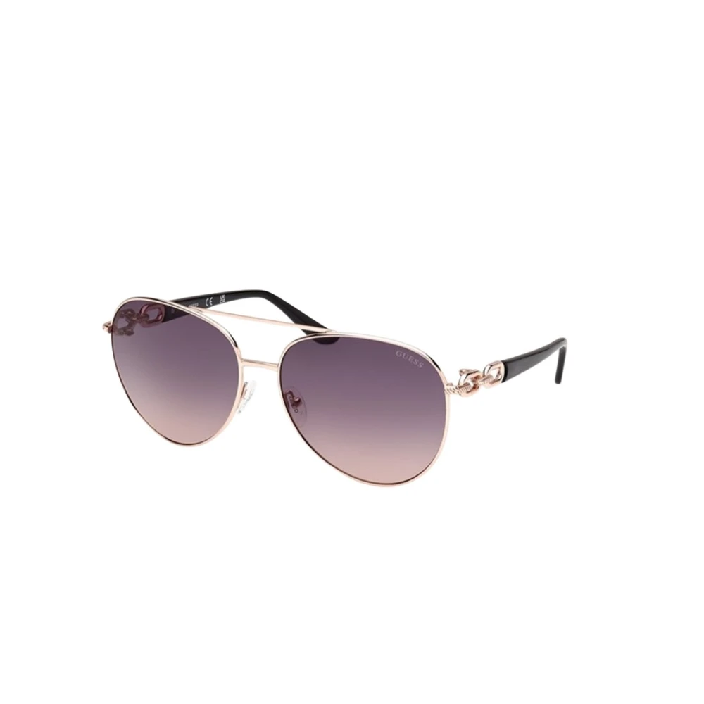 Guess Women's Yellow Sunglasses, 61 Mm, Aviator Metal Sunglasses