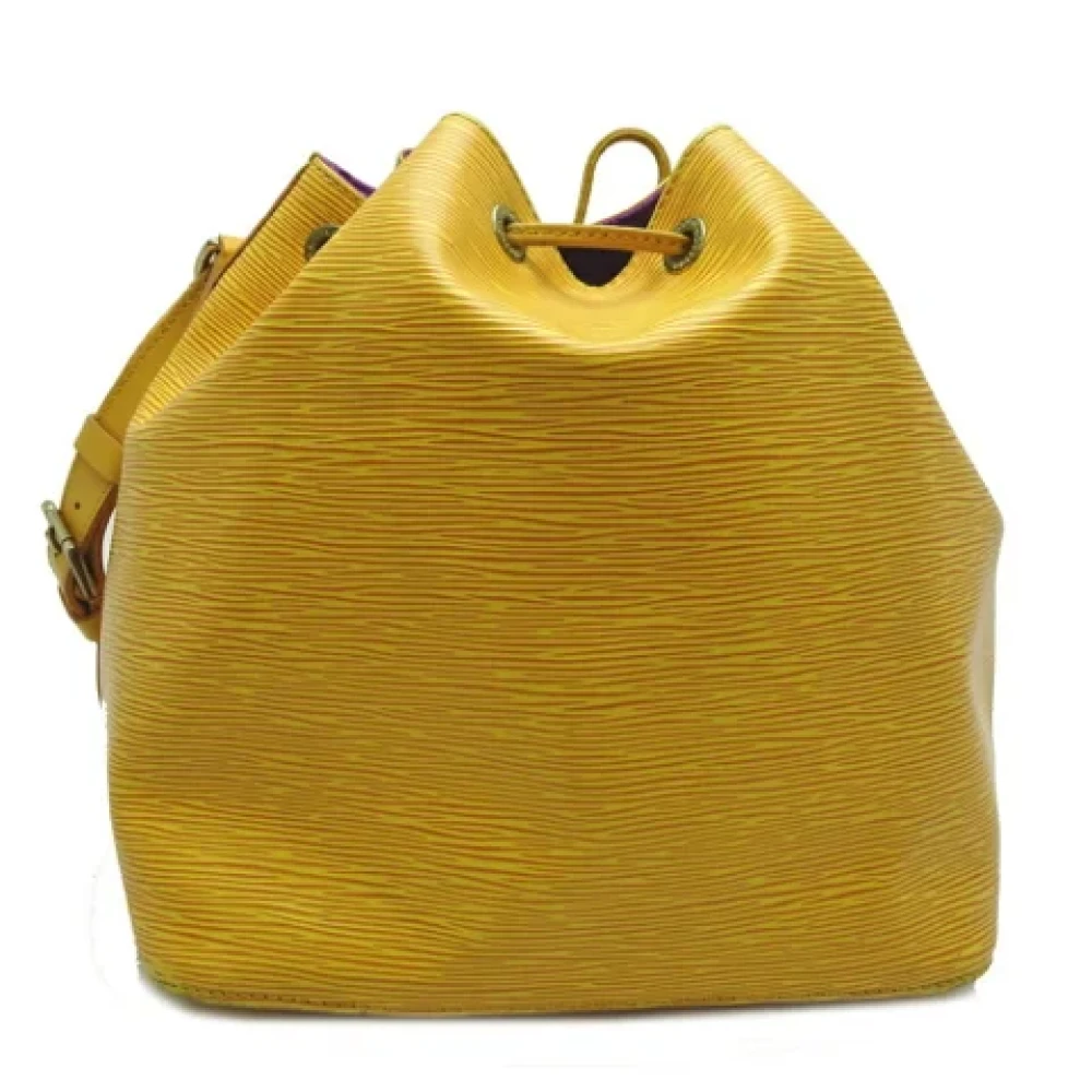 Louis Vuitton Vintage Pre-owned Leather louis-vuitton-bags Yellow Dames