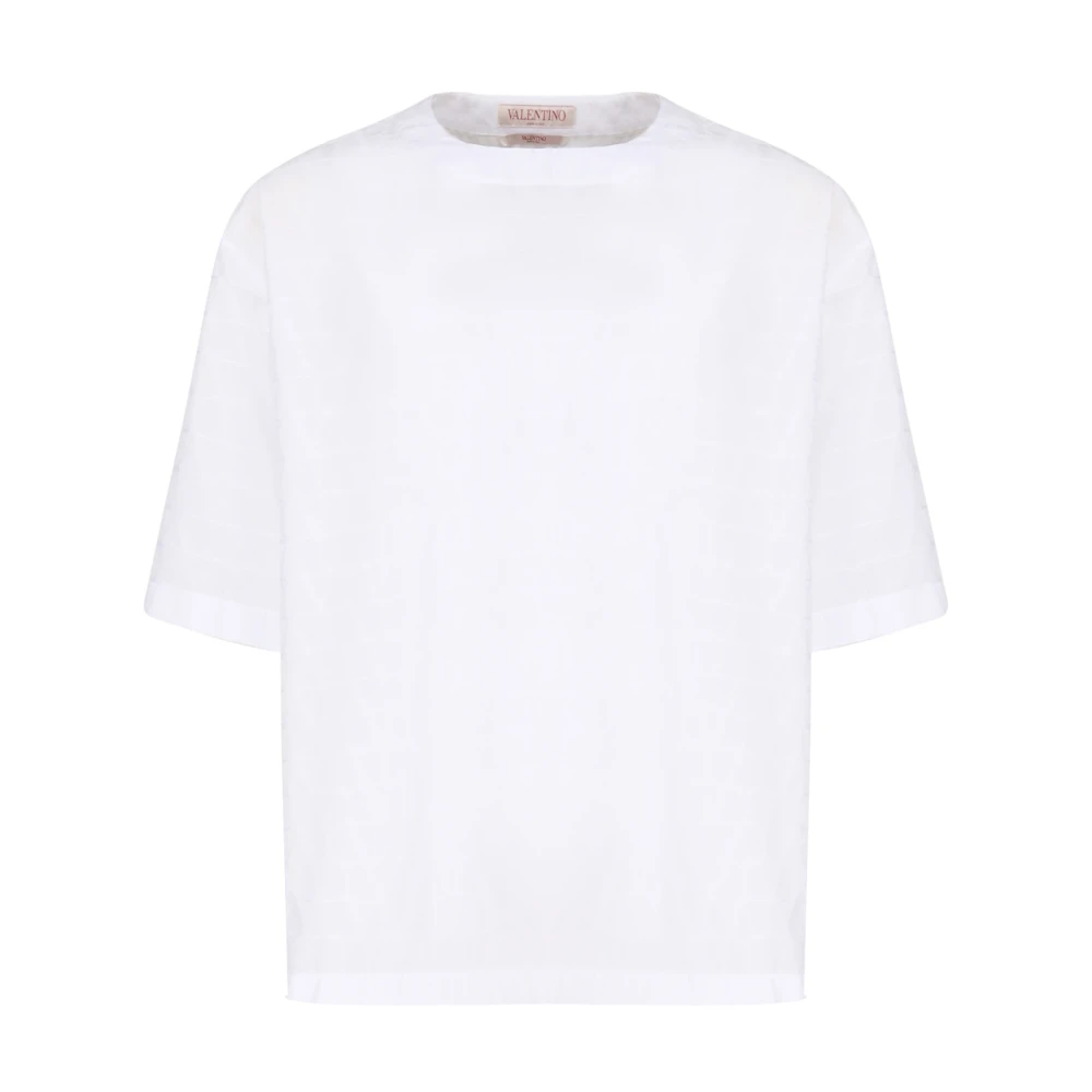 Valentino Garavani Witte T-shirts en Polos met Toile Iconographe motief White Heren