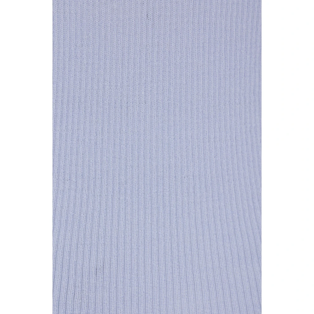 Chloé Blauwe Ribgebreide Trui Blue Dames