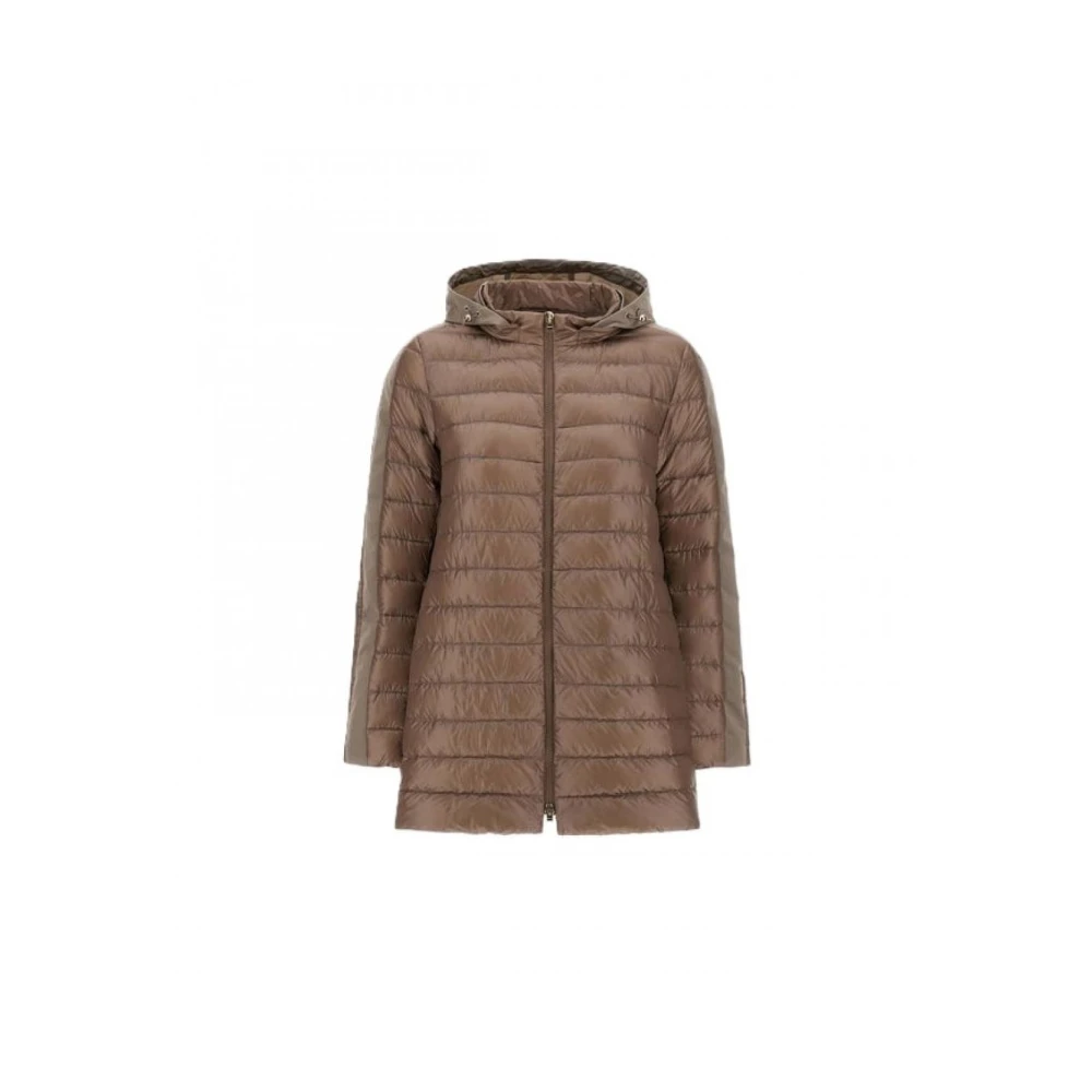 Herno Stijlvolle Puffer en Parka Jassen Brown Dames