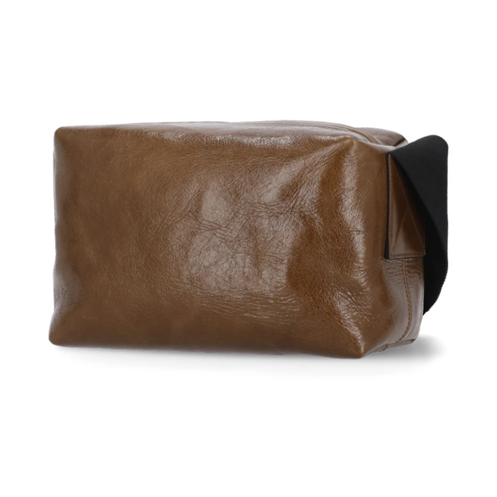 UMA Wang Bruine leren damestas Brown Dames