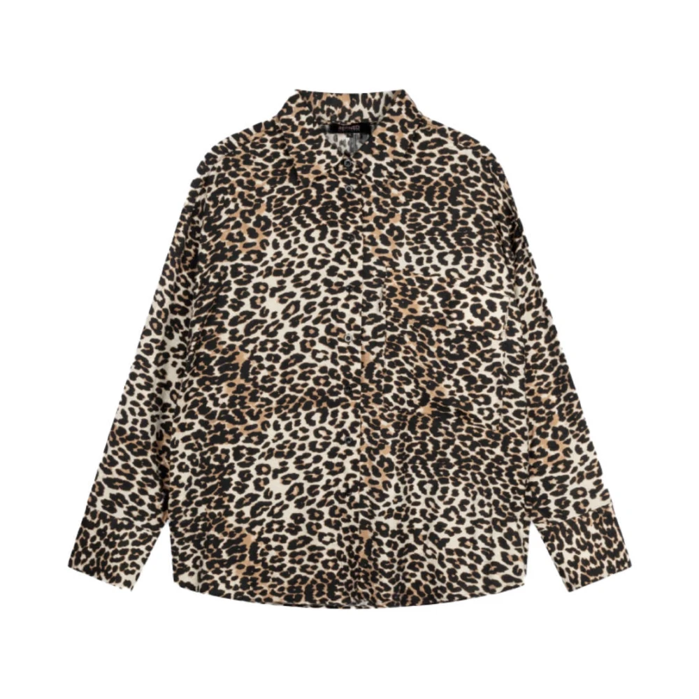 Refined Department Flowy Animal Print Blouse Mikia Brown Dames