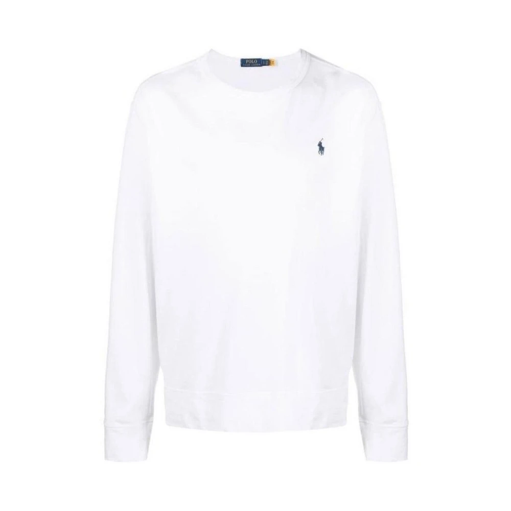 Polo Ralph Lauren Uomo Bianco Soft Cotton Sweatshirt