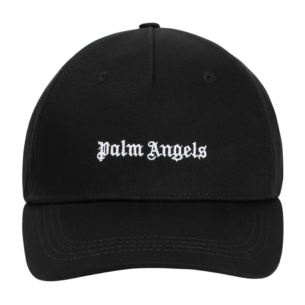 Palm Angels Zwarte Logo Pet Streetwear Stijl Black Heren