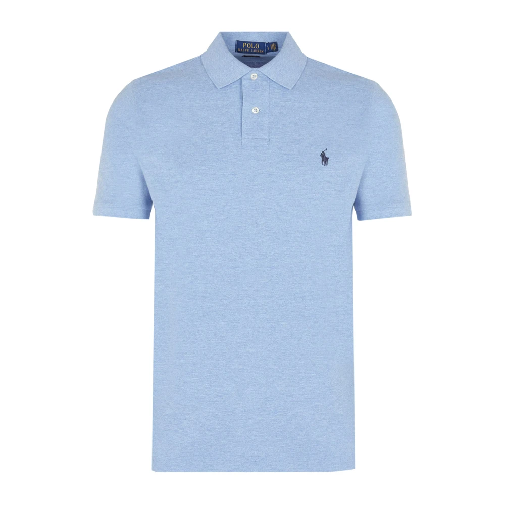 Polo Ralph Lauren Geborduurd logo piqué poloshirt Blue Heren