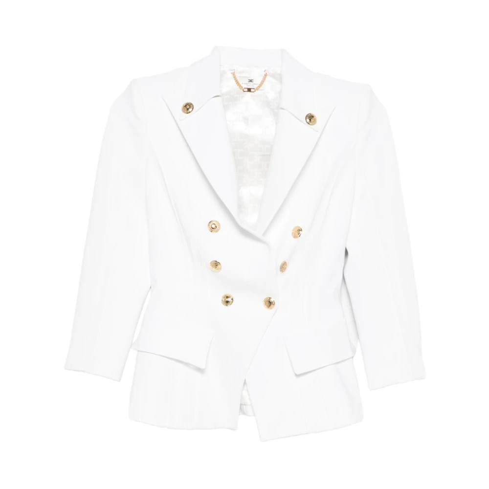 Elisabetta Franchi Women's White Blazers, M, Blazers