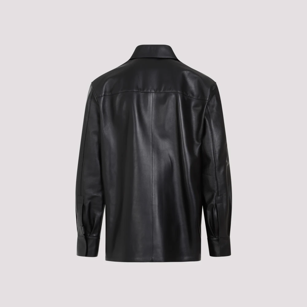 Loewe Leather Jackets Black Heren