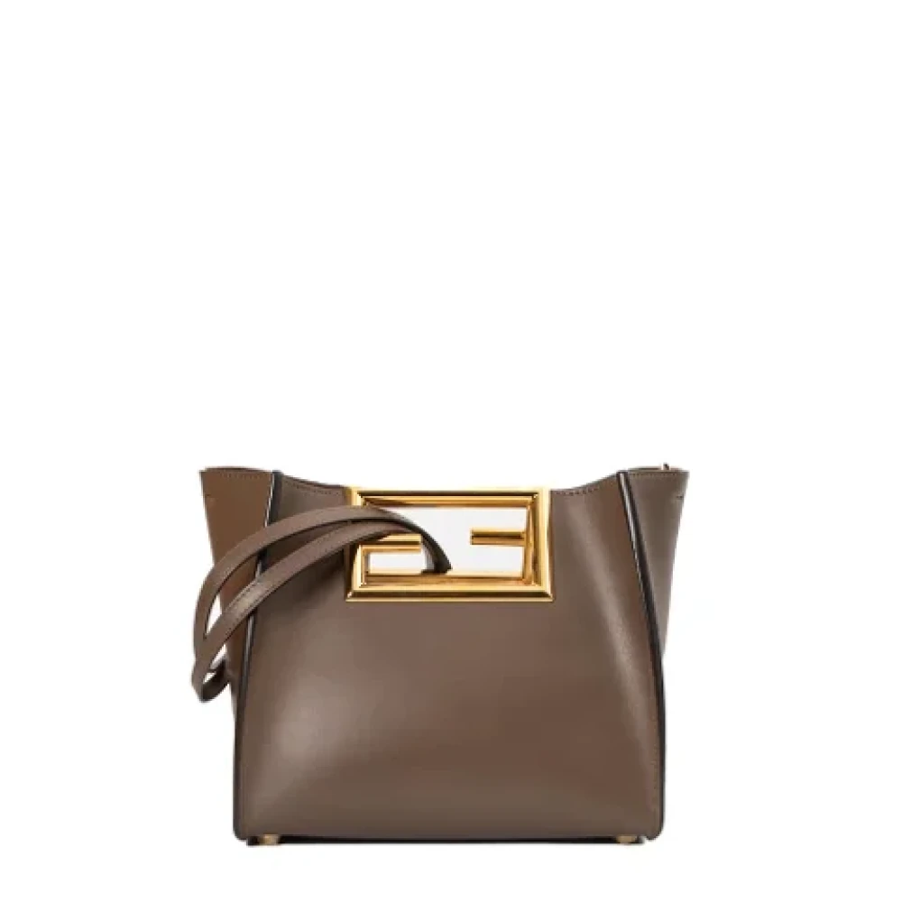 Fendi Vintage Pre-owned Leather fendi-bags Brown Dames