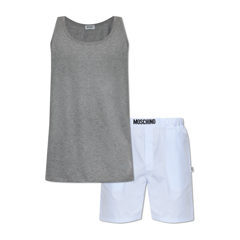Moschino Uomo Grigio - Pigiama A Due Pezzi - Nightwear & Lounge - L