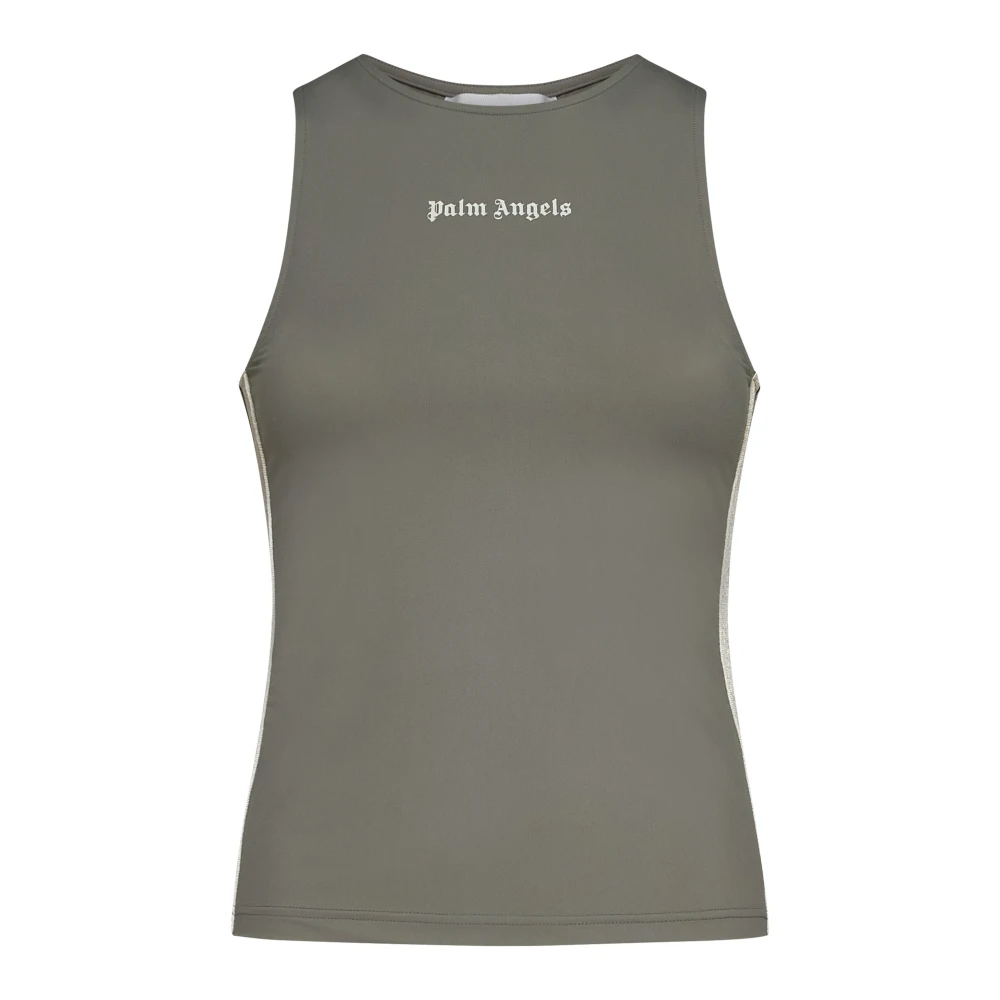 Palm Angels Training Track Tank Top Green Dames