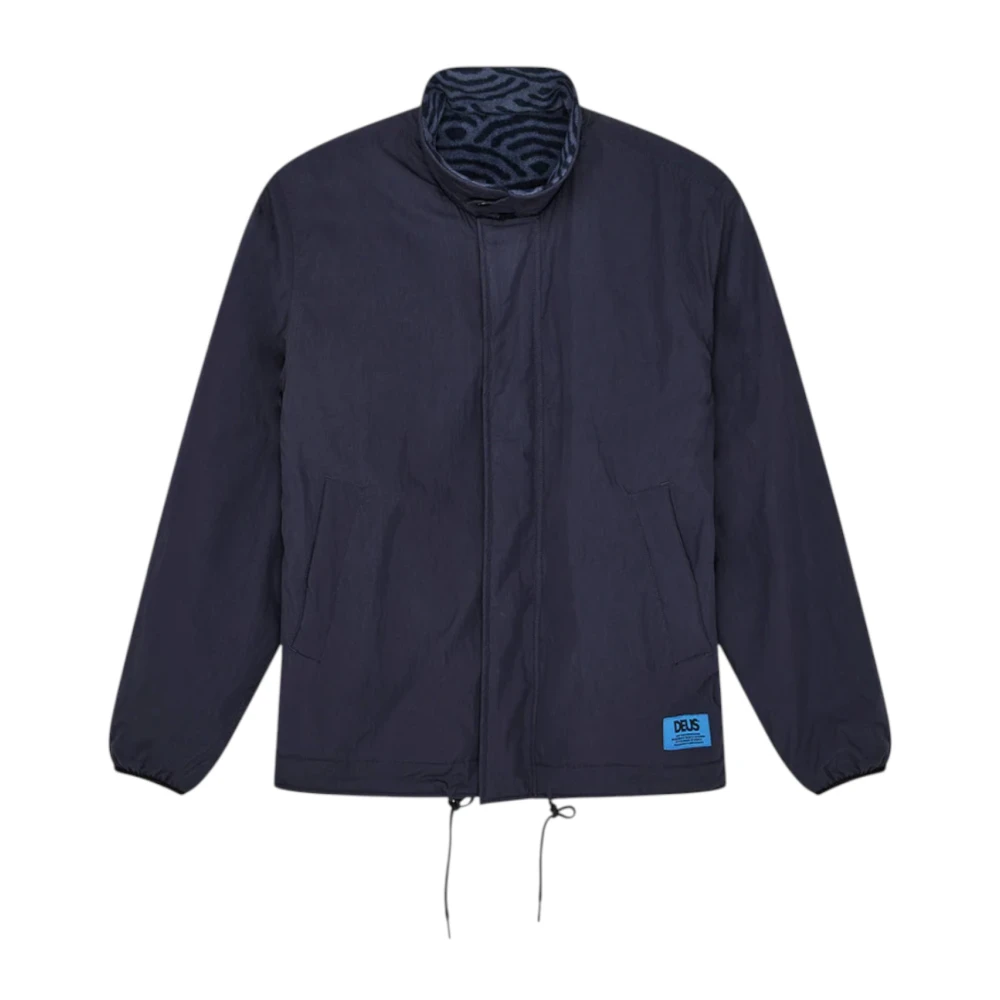Deus Ex Machina Men's Blue Reversible Deck Jacket - Light Jackets - M - Jackets