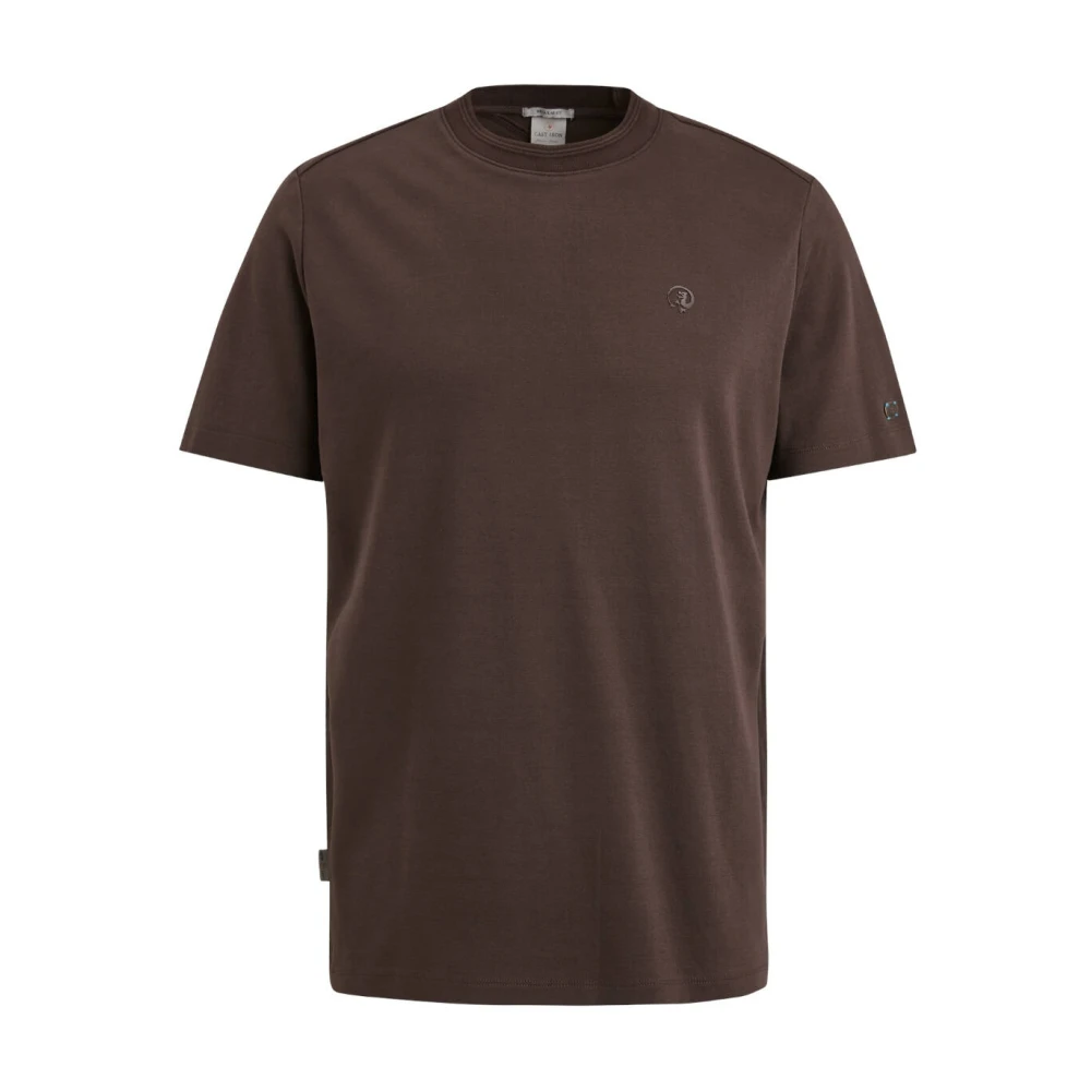 Cast Iron Korte mouw reguliere pasvorm T-shirt Brown Heren