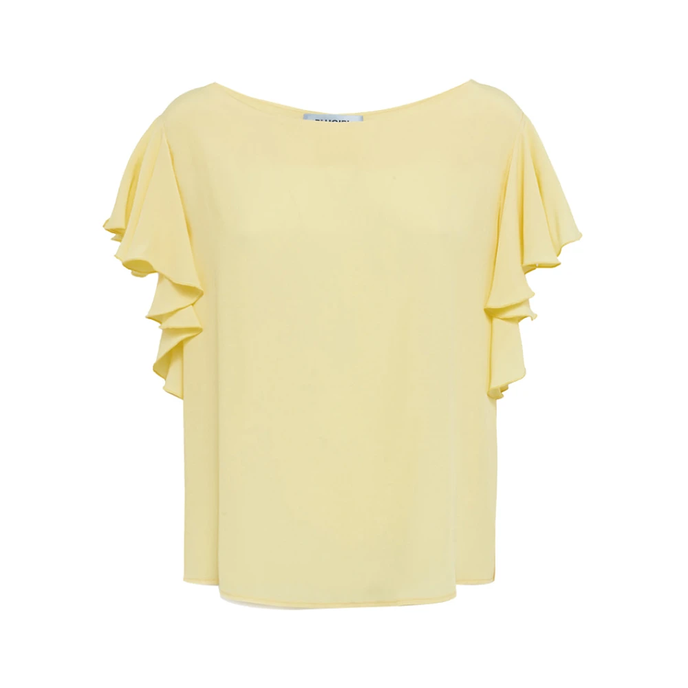 Blugirl Gele T-shirt en Polo Yellow Dames